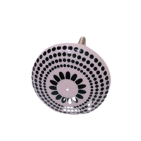 Bouton de meuble en porcelaine blanche Marrakech, fait main, style Art déco moderne et traditionnel, pour salon, Lametierartz, écologique