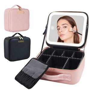 กระเป๋าเครื่องสำอางกันน้ำสำหรับเดินทางแบบพกพาสำหรับผู้หญิงกล่องเคสใส่เครื่องสำอางตั้งโต๊ะน้ำหนักเบา LED - Product Image 1