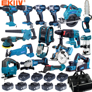 Hardware Electrical Power Kit Cordless Herramientas Drill Machine Set Other Hand Wrench Tool Box Tools Sets CK2115 Hardware Elec - Product Image 1