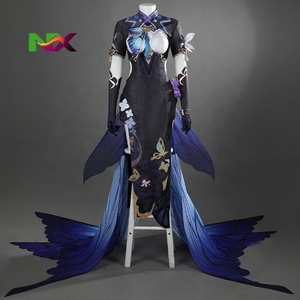 ชุดคอสเพลย์อนิเมะเกม <span class=keywords><strong>Honkai</strong></span> <span class=keywords><strong>Impact</strong></span> 3 อาโปเนีย บัตเตอร์ฟลาย เจด ดรีม ชุดกี่เพ้า รุ่น G5449 - Product Image 1