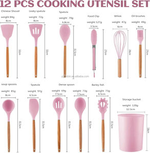 Đồ Dùng Nhà Bếp Phụ Kiện Với Chủ Nhiệt Bằng Chứng Và Không Dính An Toàn Nấu Ăn Đồ Dùng Thiết Lập - Product Image 3