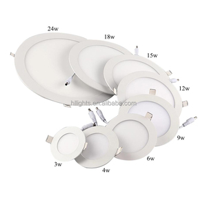 <span class=keywords><strong>Led</strong></span> Bảng điều chỉnh ánh sáng 9W 18W 24W <span class=keywords><strong>Led</strong></span> tròn tấm tròn mỏng siêu mỏng nhà ở văn phòng phẳng ánh sáng - Product Image 1