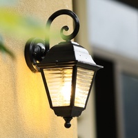 Lanterne murale solaire de style antique européen VINCAN, étanche, en aluminium, source de lumière LED 40W 2700K, pour villa, jardin, mur extérieur