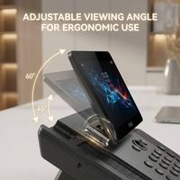 Téléphone IP intelligent Wi-Fi 6 V66PRO, combiné sans fil antibactérien, écran tactile 7 pouces, 116 touches DSS, téléphone VoIP vidéo SIP