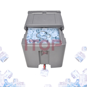 110L Ice Box Lưu Trữ Bin Di Chuyển Ice Caddy Với Bánh Xe Khách Sạn Nhà Hàng Cơ Sở Cách Nhiệt Thực Phẩm Lạnh Xe Đẩy Trượt Ice Caddy - Product Image 2
