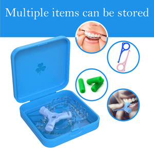 Estuche portátil cuadrado elegante y creativo para guardar dentaduras postizas, aparatos de ortodoncia y removedores de dientes. - Product Image 2