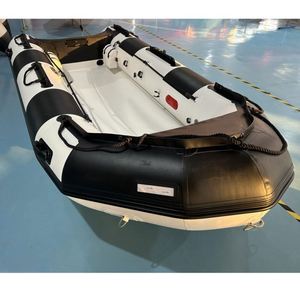REACHSEA Rsare 14 pies 15 pies PVC Piso de aluminio 4 a <span class=keywords><strong>8</strong></span> personas Barco inflable - Product Image 1