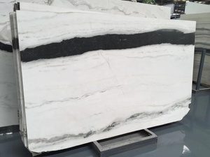 Chine <span class=keywords><strong>prix</strong></span> <span class=keywords><strong>de</strong></span> <span class=keywords><strong>carrière</strong></span> Personnalisé <span class=keywords><strong>Pierre</strong></span> <span class=keywords><strong>De</strong></span> Coupe mur et sol avec veine noire carrelage nature panda blanc marbre dalle - Product Image 3