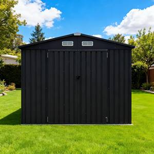 Vente directe 10X12 FT en acier galvanisé hangar à outils maison personnalisée avec <span class=keywords><strong>toit</strong></span> étanche Durable écologique pour entrepôt arrière-cour - Product Image 1
