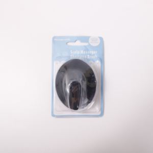 Anpassbare kostenlose Probe Manuelle Haar Kopfhaut Massage gerät Shampoo Bürste für nasse und trockene weiche Silikon Haar dusche ovale Form - Product Image 4