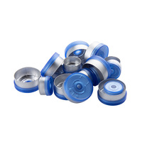 Tapas de plástico de aluminio estériles, coloridas, transparentes, fáciles de arrancar, 13mm, 20mm, para un prensado seguro de viales de vidrio farmacéutico