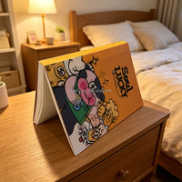 Cuaderno con Cubierta Lenticular 3D Tamaño A5 A6, Cuaderno Espiral, Cuaderno de Material PET con Dibujos Animados para Escribir en el Diario