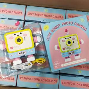 Children Cartoon Robot Camera 1080P HD Kids Digital Camera ABS Cases 180 Wide Angle 32GB Built-in <b>Memory</b> Toys Birthday <b>Gifts</b> - Product Image 6