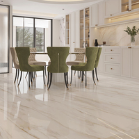 Panneau en pierre frittée effet marbre brillant Foshan 900x1800x9mm, surface anti-rayures, carreaux muraux et de sol intérieurs