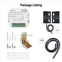 Module d'interrupteur intelligent Zigbee pour porte de garage, contrôle à distance via l'application Tuya, relais pour volet roulant, réglage de la minuterie, commande vocale, ignifuge