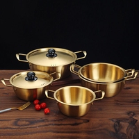 Ensemble de casseroles et poêles en acier inoxydable antiadhésif pour induction, 10 pièces, vente en gros, ustensiles de cuisine