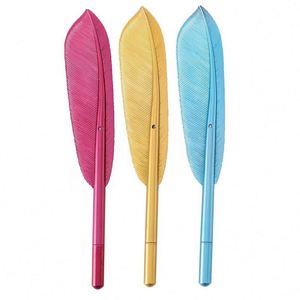 Wholesale High Quality Plastic <b>Pen</b> with Red Pink Goose Feather Quill 1.0mm Sports Logo Writing Promotional Ball <b>Pen</b> - Product Image 6