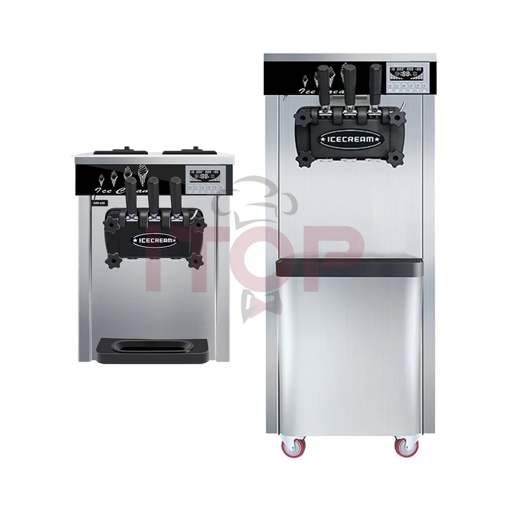 Professionnel T-ICM18L-4 Offre Spéciale pas cher de haute qualité Type d'arc vertical Machine à crème glacée italienne molle