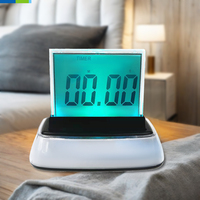 Moniteur intelligent d'humidité de la température intérieure avec réveil électronique à changement de couleur