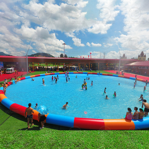 Piscina gonfiabile rotonda portatile, personalizzato blu giallo rosso verde blu gigante gonfiabile piscina per bambini adulti - Product Image 4