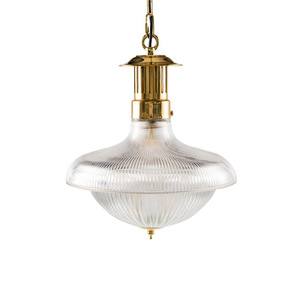 American Industrial Style French Retro <b>Small</b> Chandelier Wrought Iron Ribbed Glass Lampshade for Bedroom Window Display Shop <b>Bar</b> - Product Image 1