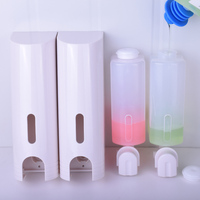 Distributeur de savon liquide pour shampooing et gel douche en ABS rechargeable pour les espaces publics des hôtels