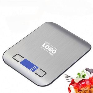 Báscula Digital de Cocina de Precisión Personalizada con Diseño de Acero Inoxidable, Pantalla LCD Grande, Resistente al Agua y Múltiples Unidades de Medida para Cocinar - Product Image 1