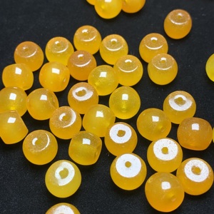 Cuentas de Jade Vintage de Alta Calidad, Color Amarillo Atardecer, 11x9mm, para Joyería DIY, Pulseras y Bisutería, Modelo Zhen Zhen 825 NGTC - Product Image 4