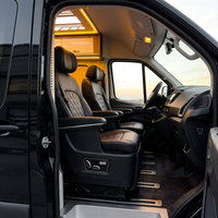 Kit complet de conversion intérieure pour Sprinter : Lit superposé, siège de capitaine électrique, armoire supérieure, éclairage LED, ensemble complet d'usine