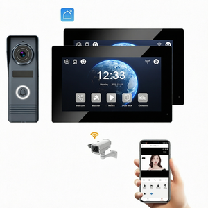 Interphone vidéo filaire FARHD Villa 2 avec prise en charge multilingue, écran tactile IPS HD 7 pouces 1024*600, étanche IP65, design européen, facile à installer - Product Image 1