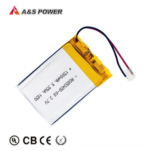 Rechargeable lithium polymer battery 3,7 V 1500 mAh 853450 lipo battery with UL1642/IEC62133/KC/UN38.3 certificates - Product Image 5