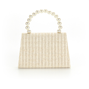Hawaii Stile di Paglia <span class=keywords><strong>Beige</strong></span> Carino Crossbody Bag <span class=keywords><strong>Con</strong></span> Manico Perla Tracolla a <span class=keywords><strong>Catena</strong></span> <span class=keywords><strong>Borsa</strong></span> Da Spiaggia - Product Image 3