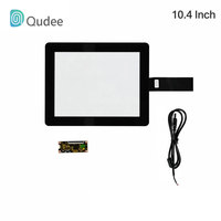 Industrieller 10,4 Zoll Touchscreen USB/I2C/RS232 Schnittstelle Kapazitiver PCAP Touchscreen-Overlay-Bausatz für LCD-Bildschirme