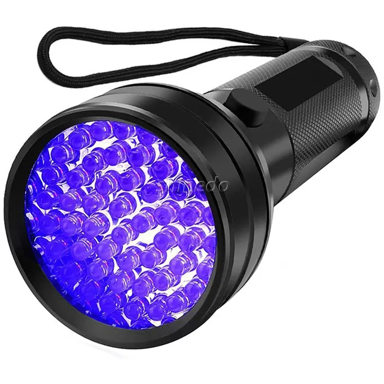 Torce a LED UV in alluminio con torcia nera a 51 lampadine Super Brighr Professional 51
