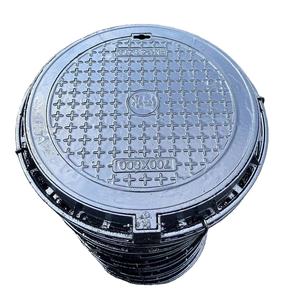 라운드 연성 철 700x700 맨홀 커버 미끄럼 방지 및 차단 방지 기능 고밀도 EN124 - Product Image 6