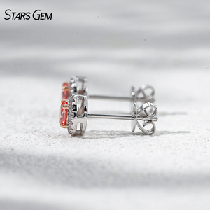 ต่างหูเพชรชมพู Starsgem 0.604 กะรัต พร้อมวงแหวนทองคำแท้ 10K เพชรเพาะเลี้ยงในห้องปฏิบัติการ เหมาะสำหรับเป็นของขวัญ - Product Image 5