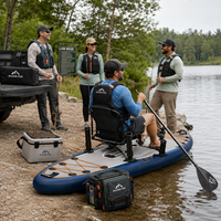 Kit complet de paddle board de pêche professionnel avec pompe électrique – Vente en gros