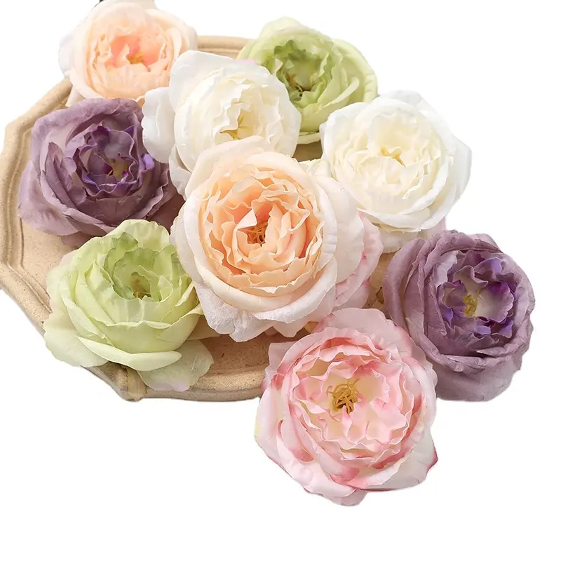 Artificial Flower Diana Jiao Bian rose flower French romance ins bedroom decoration flower head picnic Photo Props