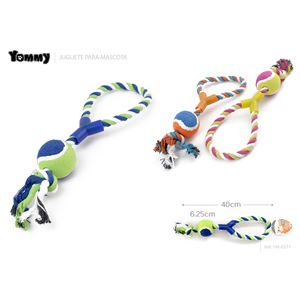 Jouet en corde de coton Yommy 32cm pour chiens, jouet à mâcher pour animaux de compagnie - Product Image 3