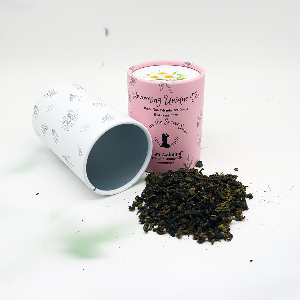 Biodegradable Wholesale Custom Cylindrical Paper Tube Food Packaging Containers Paper Cylinder Box For Tea Coffee Beans