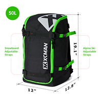 Sac à dos de Ski pour Snowboard 50l, sac de voyage à Air volant, casque, bottes de ski Alpine, vêtements, Port de chargement USB