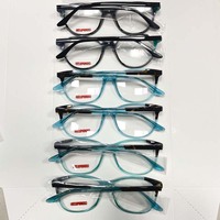 Montures de lunettes rondes en acétate unisexe, nouvelle mode, monture complète, protection des yeux, tendance, montures optiques assemblées, matériau