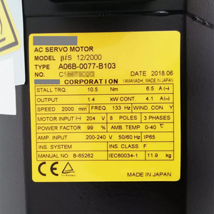 มอเตอร์ AC ยี่ห้อ Fa-nuc รุ่น A06B-0077-B103 ของแท้ 100% ใหม่เอี่ยม - Product Image 6