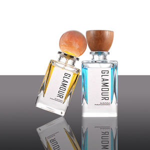 Excellent Quality Delacroix 50ml <strong>5cl</strong> Transparent Glass Perfume <strong>Bottle</strong> with Shiny Sliver Aluminum-overcap - Product Image 1
