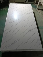 Panneau mural en PVC durable, alternative au marbre brillant, feuille de PVC UV, matériau pour la décoration intérieure, pour la décoration de balcon