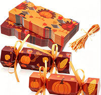 Kit de Cracker Navideño Sin Explosión, Recuerdos para Mesa de Fiesta de Navidad, Copo de Nieve, Reno, Cajas de Dulces DIY para Fiesta de Navidad, Cena Festiva