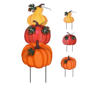 Meilleures ventes : Décoration de jardin et de pelouse en métal pour l'automne et Thanksgiving, avec motifs citrouille et dinde, pour patio et extérieur, Panneaux de jardin et de pelouse transfrontaliers - Product Image 3