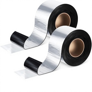 Cinta Adhesiva Impermeable <span class=keywords><strong>Frienda</strong></span> de 2 Rollos, Cinta de Reparación de Asfalto Autoadhesiva de 32' x 4' para Ventanas, Techos, Puertas, Canaletas y Uso en Exteriores - Product Image 1