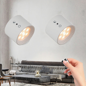โคมไฟติดผนัง LED แบบชาร์จไฟได้ หมุนได้ 360 องศา ติดตั้งด้วยแม่เหล็ก พร้อมรีโมทคอนโทรล สำหรับห้องนอน โรงแรม - Product Image 2