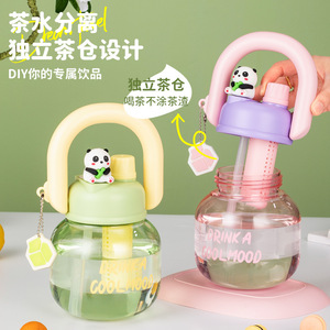 Honglixin Creative Dual-Drink Plastic Water Bottle 500Ml Bpa Free For Children School Use - Product Image 2